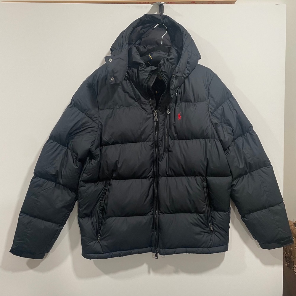 Polo Ralph Lauren Mens Performance Gotham Down Puffer Jacket Black $348 MSRP